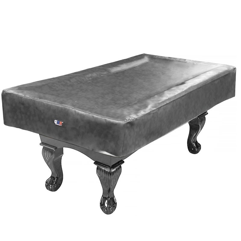 GSE Games & Sports Expert Billiard Pool Table Covers, 7'/8'/9' Waterproof & Tearproof Heavy Duty Leatherette Pool Table Covers (Several Colors Available, Grey - 9ft) - Image 1